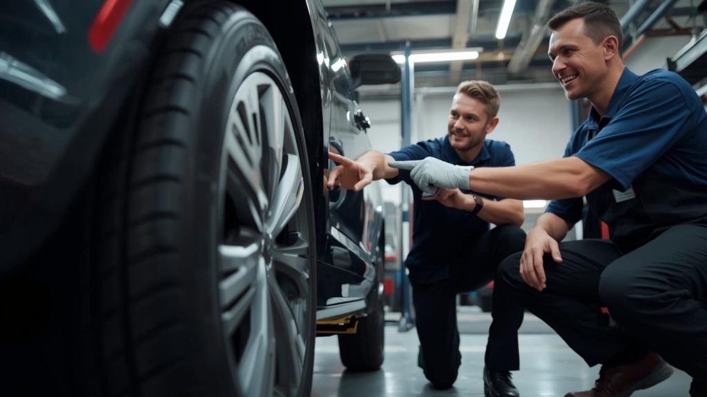 Tyre fitting in Irthlingborough with mobile service and delivery options available.