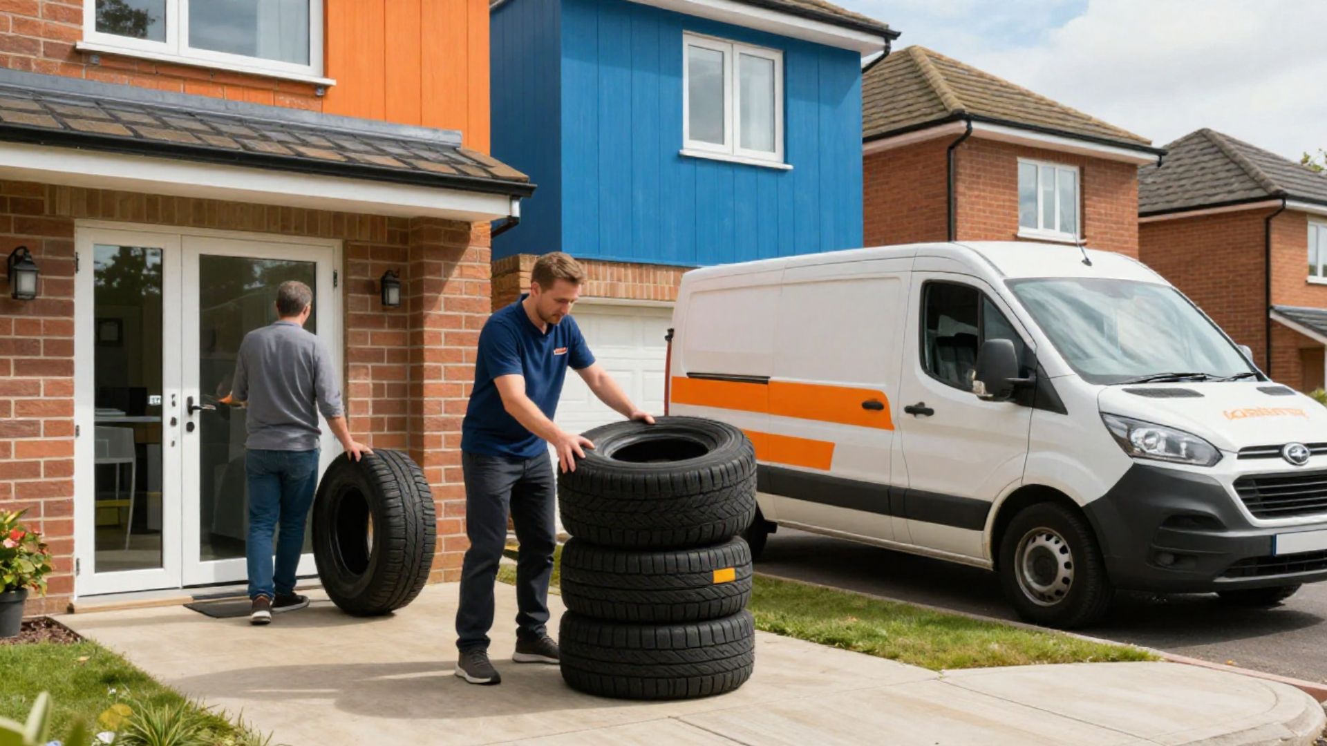 Tyres delivered to house UK from online tyre order