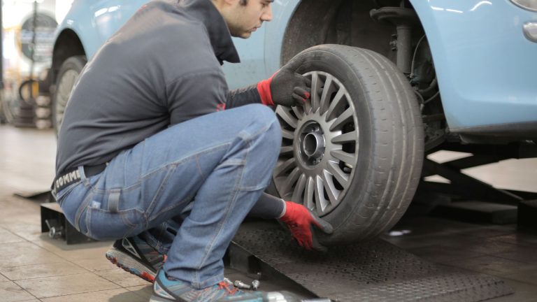 Tyre fitting in Rushden with mobile service and delivery options available.